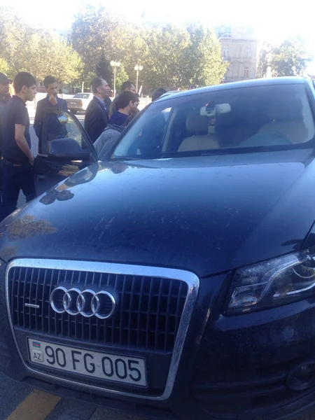 Bakıda iki avtomobil toqquşub - FOTO