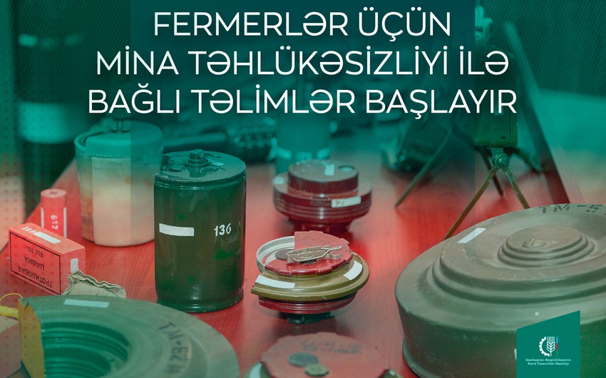 Yaylaqlara köç edəcək fermerlər üçün mina təhlükəsizliyi ilə bağlı təlimlər başlayır