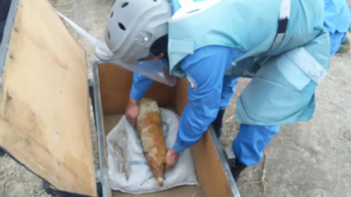 Ağdamın Quzanlı qəsəbəsində 4 ədəd top mərmisi tapılıb