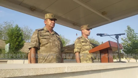 Military oath-taking ceremonies being held in Azerbaijani Army