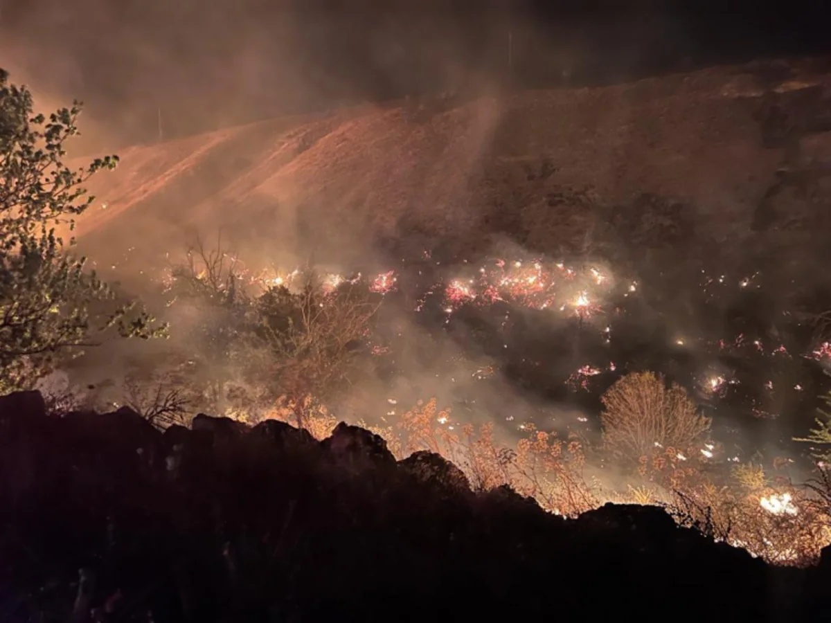 Türkiyədə dağlıq ərazidə yanğın baş verib