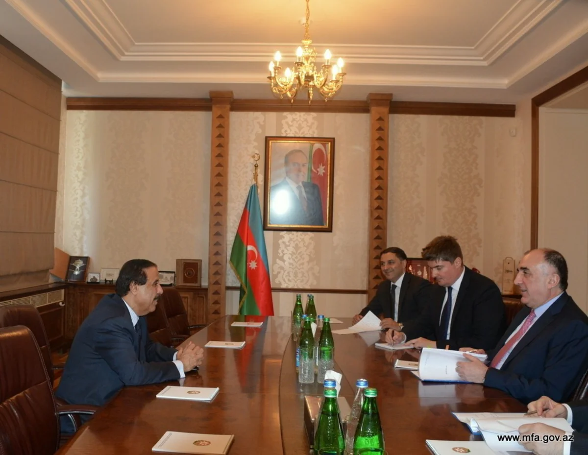 Elmar Məmmədyarov Qətərin Azərbaycandakı səfirini qəbul edib
