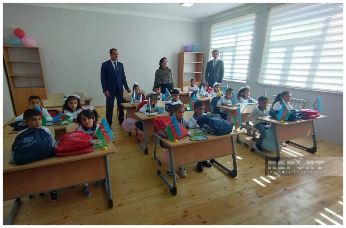 Heydər Əliyev Fondunun Şamaxıda inşa etdirdiyi məktəbin açılışı olub
