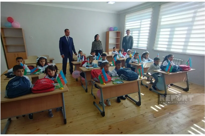 Heydər Əliyev Fondunun Şamaxıda inşa etdirdiyi məktəbin açılışı olub