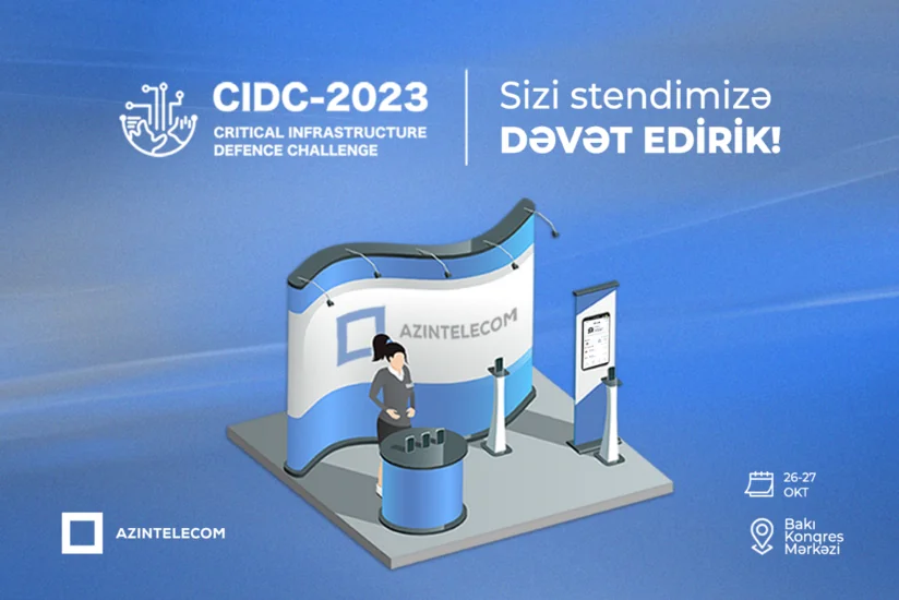 “AzInTelecom” “CIDC-2023”də “Qızıl sponsor” kimi stendlə çıxış edir