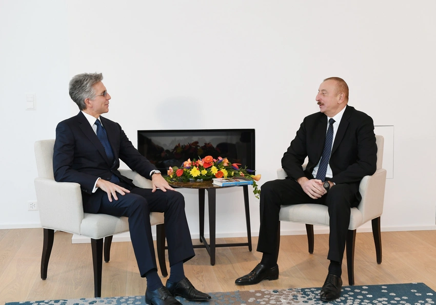 Prezident İlham Əliyevin “SAP SE” şirkətinin baş icraçı direktoru ilə görüşü olub