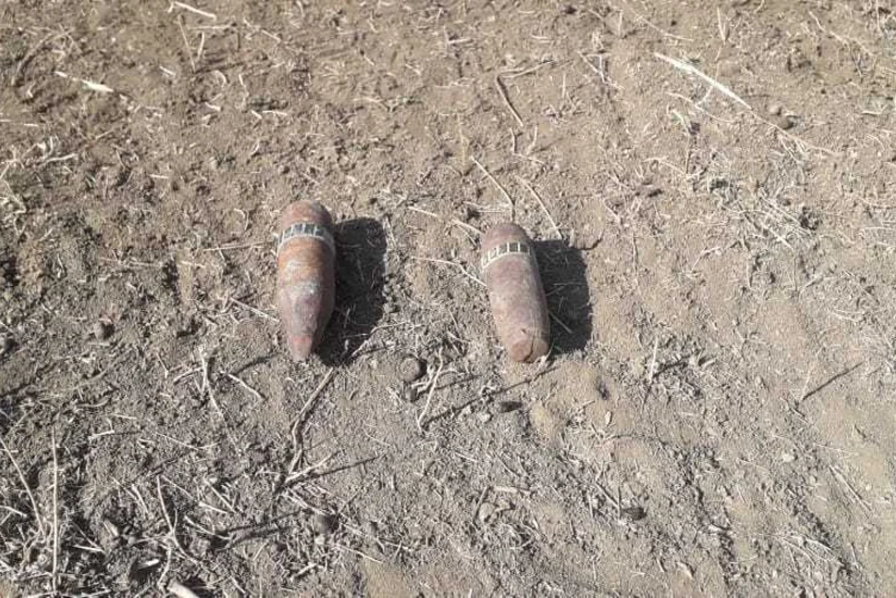 Qazaxda top mərmisi tapılıb