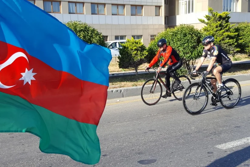 Azərbaycan Xalq Cümhuriyyətinin 100 illik yubileyinə həsr olunan veloyürüş keçirilib