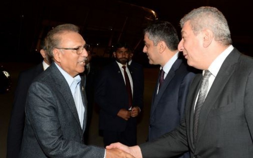 Pakistan Prezidenti Arif Alvinin Azərbaycana səfəri başa çatıb