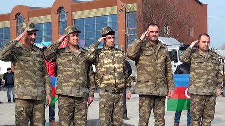 Лянкяран встречает победителей Отечественной войны