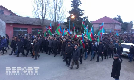 Astaranın Şahağacı kəndində şəhid Fikrət Bəşirovun dəfn mərasimi keçirilir - FOTO