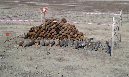 Xızıda hərbi hissə ətrafındakı ərazinin partlamamış hərbi sursatlardan təmizlənməsi başa çatıb