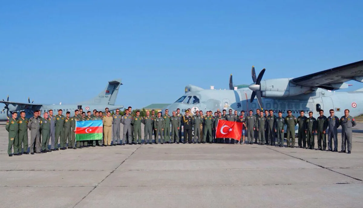 Очередная группа военной авиации Турции, участвующая в учениях TurAz Qartalı-2017, прибыла в Азербайджан