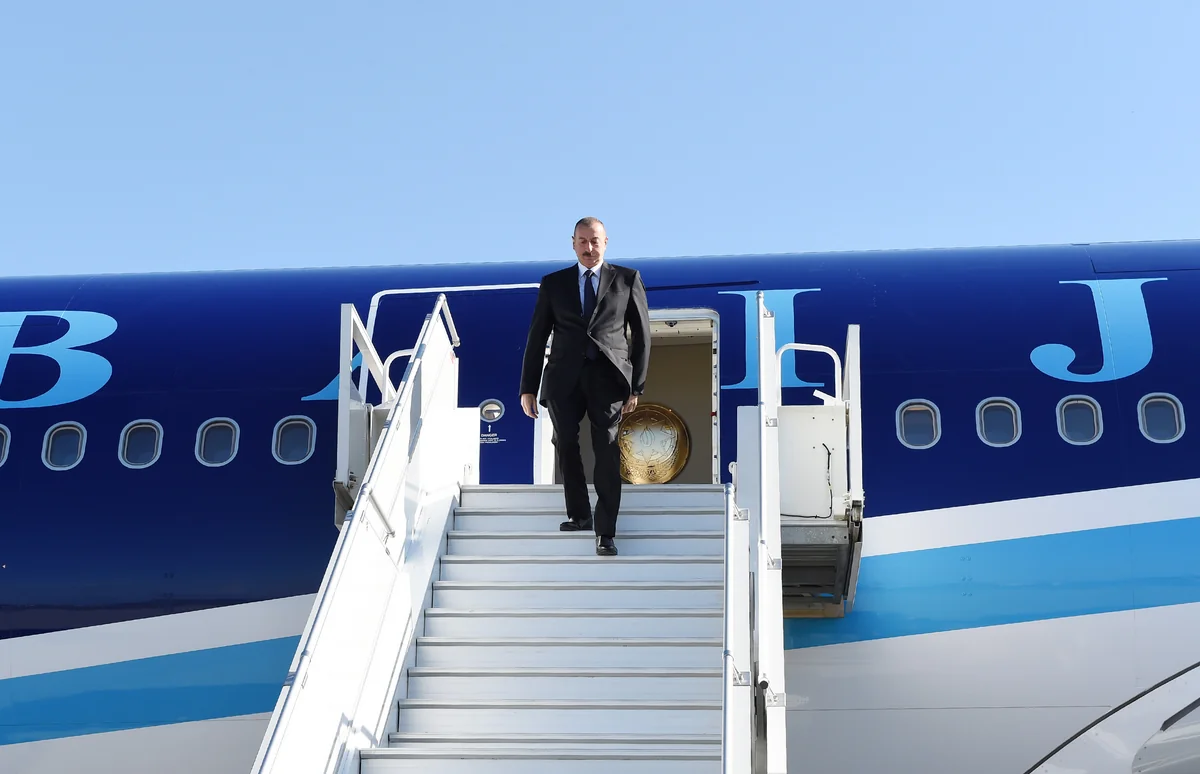 President Ilham Aliyev arrives in Sochi for visit