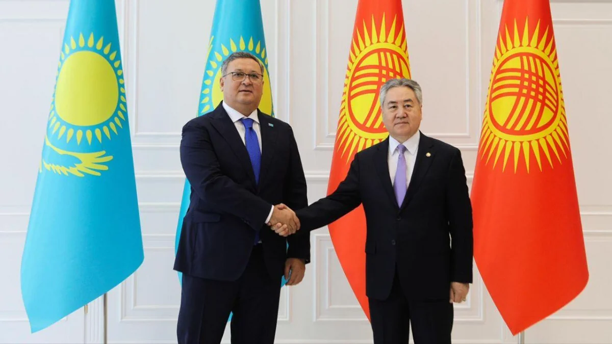 Kazakh and Kyrgyz FMs vow to boost trade and ties