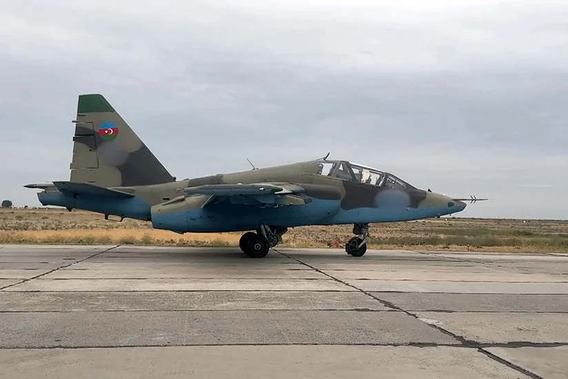 Военная авиационная техника Азербайджана выполнила тренировочные полеты