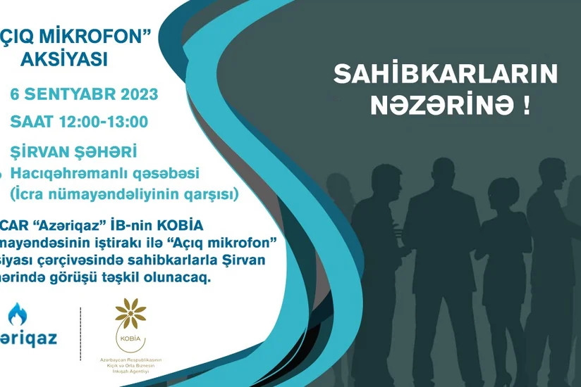 “Azəriqaz”ın sahibkarlarla növbəti görüşü Şirvanda keçiriləcək
