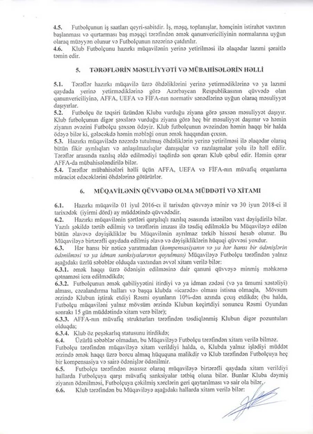 İnter klubu Rauf Əliyevin müqaviləsi ilə bağlı yaranmış mübahisəli vəziyyətə aydınlıq gətirib