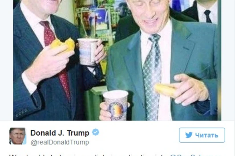 Трамп назвал лицемером Шумера, разместив его совместное фото с Путиным