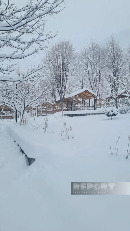 İlisuya 35 santimetr qar yağıb - FOTOREPORTAJ
