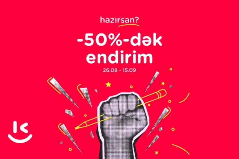 “Kontakt” yeni tədris ilinə 50%-dək endirimlərlə gəlir
