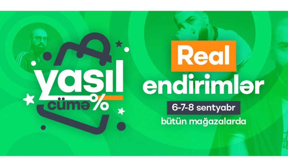 İrşadın Yaşıl cümə kampaniyası real endirimlər təklif edir: Sadəcə 3 gün məhsullara 70 %-dək endirim olacaq