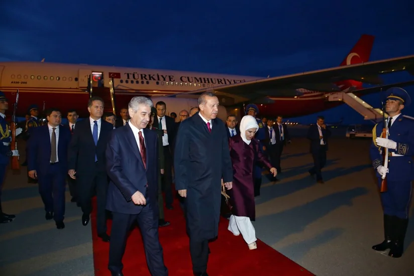 ​Türkiyə Prezidenti Azərbaycana işgüzar səfərə gəlib