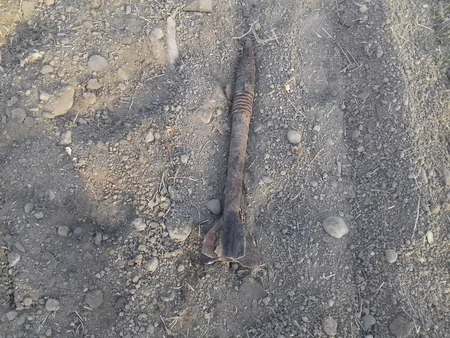 Ağdamda top mərmisi tapılıb