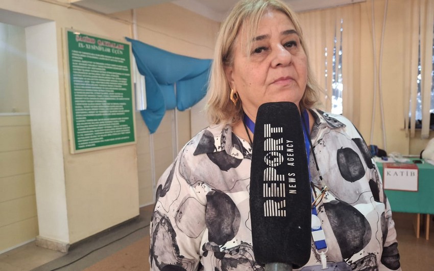 3 saylı Xətai rayon seçki dairəsinin 30 saylı məntəqəsinin sədri: İnsanlar səslərinin vacibliyini anlayırlar