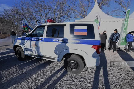 Russian peacekeepers' vehicle passes freely along Khankandi-Lachin road again