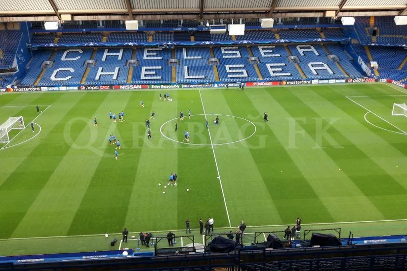 Qarabağ Çelsi ilə oyunöncəsi “Stamford Bric” stadionunda son məşqinə çıxıb