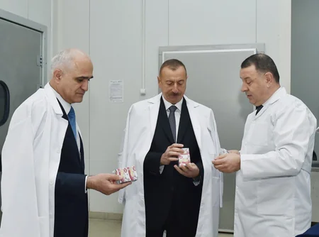 Prezident Abşeron rayonunda “Zəhmət-Ruzi” MMC-nin fəaliyyəti ilə tanış olub
