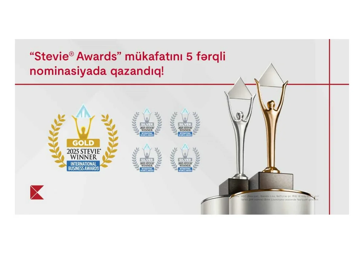 Kapital Bank 5 nominasiyada nüfuzlu “Stevie Awards” mükafatına layiq görüldü