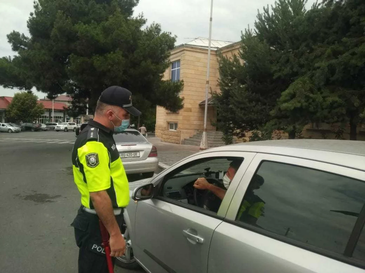 Qaxda maskasız taksi sürücüləri cərimələnib - VİDEO - YENİLƏNİB