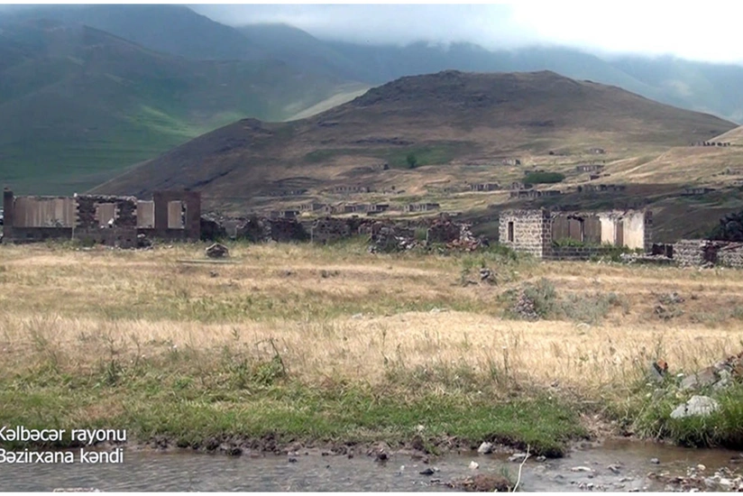 Footage from Bezirkhana village of Kalbajar