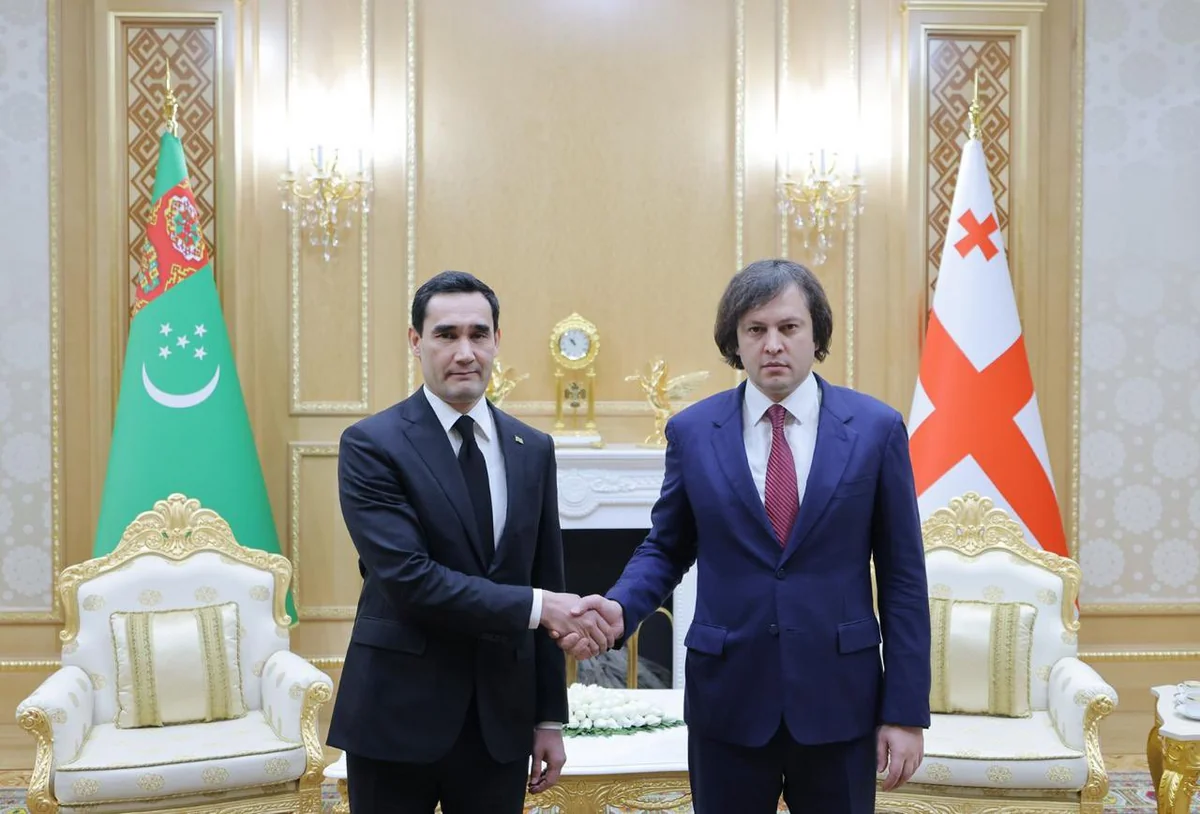 Gürcüstan Baş naziri və Türkmənistan Prezidenti Orta Dəhlizin inkişafını müzakirə ediblər