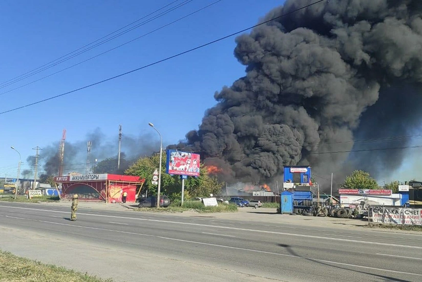 На АЗС в Новосибирске произошел пожар, есть пострадавшие - ОБНОВЛЕНО 3
