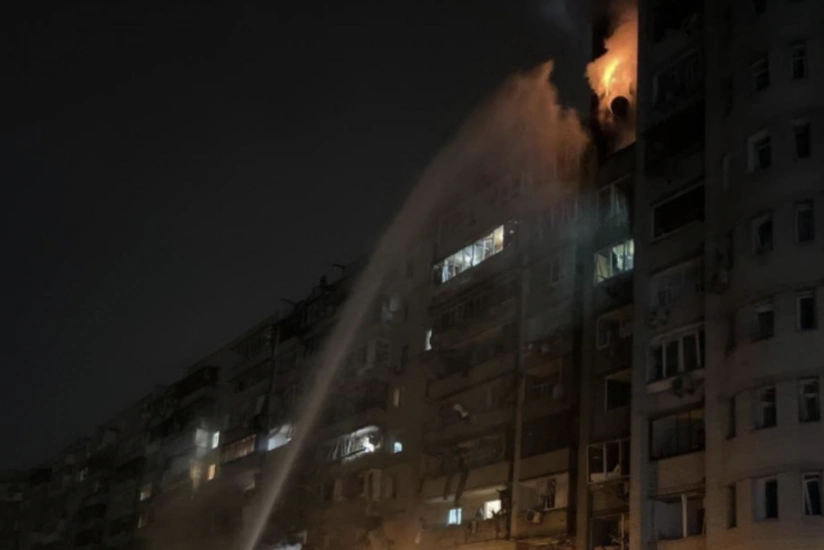 Rocket fragments hit residential building in Kyiv, injuring several