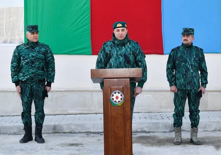 В воинской части ГПС в Джебраиле сданы жилые дома для пограничников
