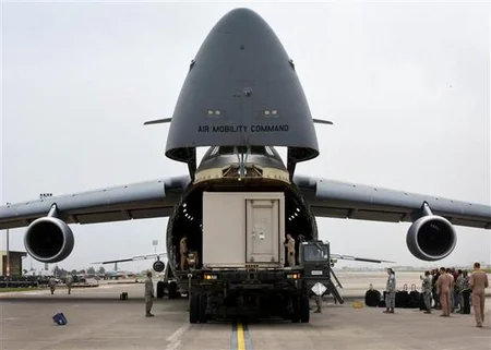 US armory transported from Turkey's Incirlik Air Base