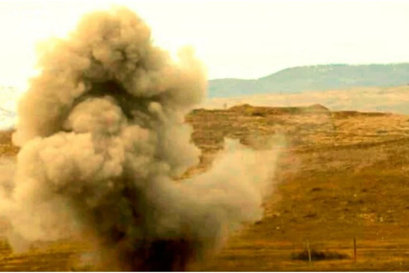 На полигоне Сейфали утилизируют боеприпасы