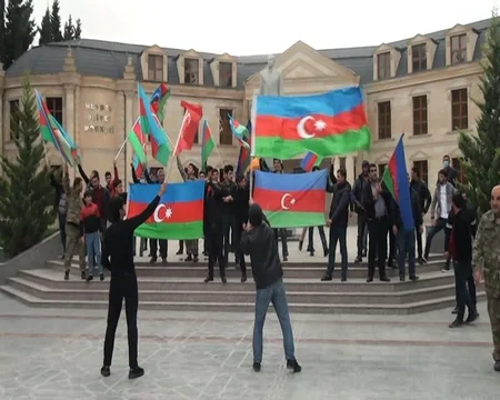 Şuşanın azad edilməsi xəbəri Kürdəmirdə böyük sevinc hissi ilə qarşılanıb