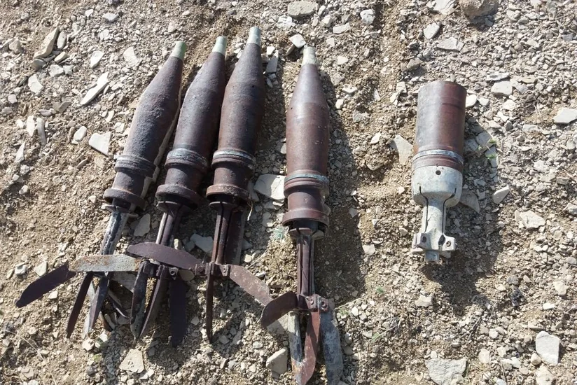 Xızıda 5 top mərmisi tapılıb