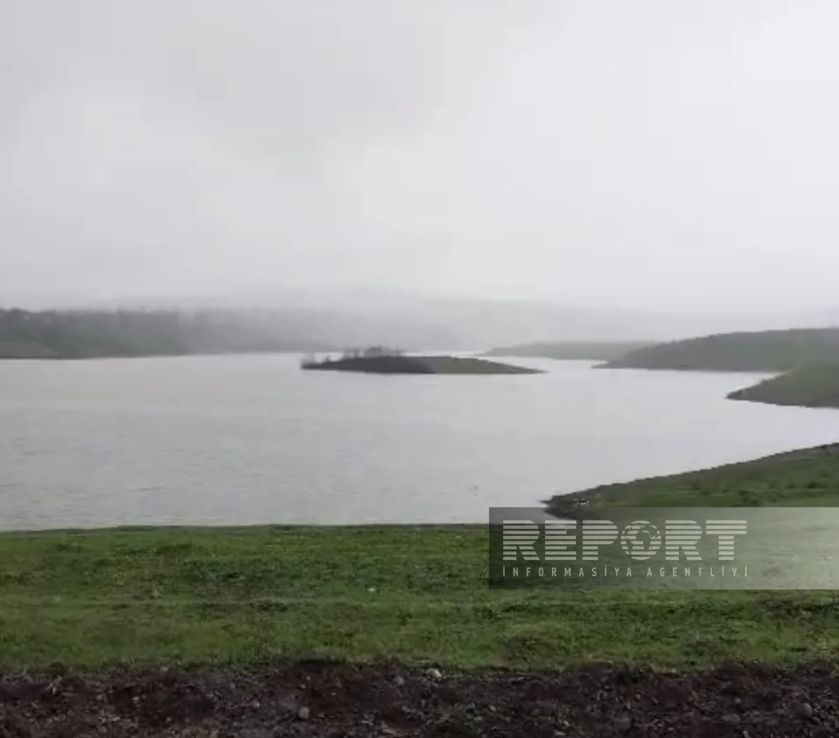 Göytəpə su anbarı 10 ildən sonra ilk dəfə tam dolub 