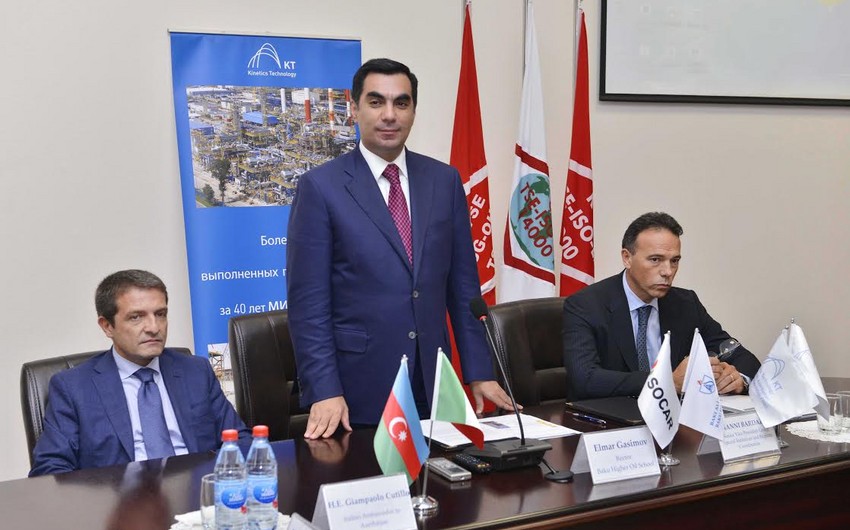 Bakı Ali Neft Məktəbi İtaliyanın Maire Technimont şirkəti ilə əməkdaşlıq edəcək