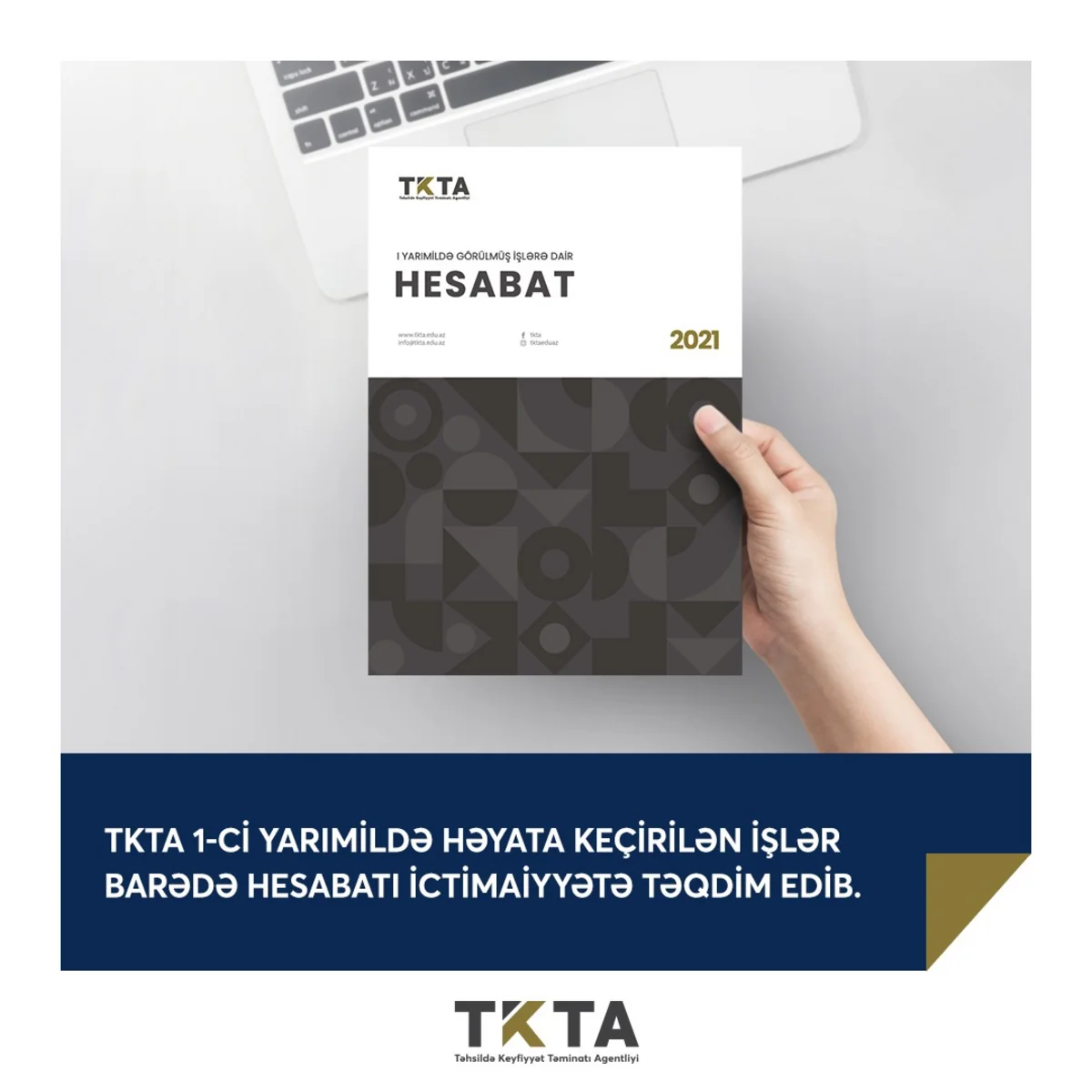 Təhsildə Keyfiyyət Təminatı Agentliyi 6 aylıq hesabatı təqdim edib