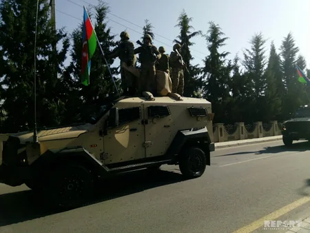 Ağdamda keçirilən Bayraq yürüşü başa çatıb - FOTOREPORTAJ - YENİLƏNİB