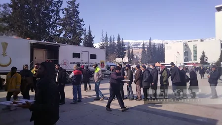 Humanitarian aid distributed to people affected by quake in Kahramanmaras