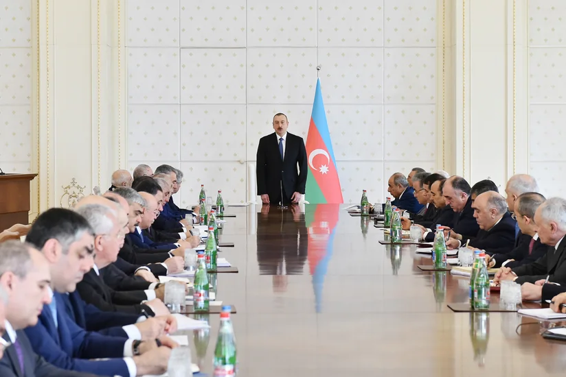 Под председательством президента Ильхама Алиева состоялось заседание Кабинета министров