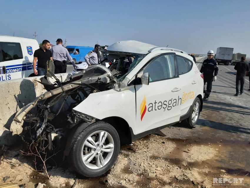 DİN Atəşgah sığorta şirkətinin avtomobilinin qəzaya düşməsi ilə bağlı məlumat yayıb
